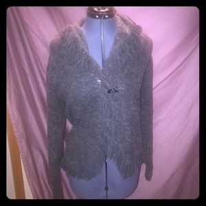 Fringed cardigan